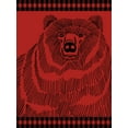 thumbnail image 2 of Prime, Marcus 15x18 Black Ornate Wood Framed with Double Matting Museum Art Print Titled - Checkered Bear 2, 2 of 4