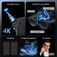 thumbnail image 3 of Blackview AI Smart Glasses with 1080P Camera & Polarized Lenses, Built-in Voice Assistant, Real-Time Translation, Photo/Video Recording - Compatible with ChatGPT (Photochromic lenses), 3 of 16