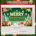 thumbnail image 5 of Festive Merry Christmas Banner Red Green Color Christmas Banner Candy Cane Gift Box Xmas Banner for Christmas Party Holiday Decoration Indoor Celebration, 5 of 9