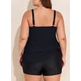 thumbnail image 4 of Traje de baño Tankini Aleumdr para mujer, talla grande, control de barriga 4XL, 4 of 7