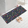 thumbnail image 2 of Pioneer Flower Floral Print Pattern Bathroom Rugs Mat, Non Slip Microfiber Bathroom Rug with Rubber Backing, Soft Mats for Bathroom Floor Tub Shower, 24"x60", 2 of 5