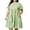 Green, variant on Womens Plus Size Plaid Tiered Midi Dress Short Sleeve Crew Neck Casual Loose Fit Dress Gingham Casual Summer Sundress