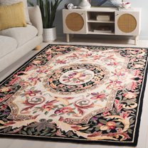 Safavieh Chelsea Samara Geometric Wool Area Rug, Black, 1'8" x 2'6"