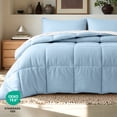 thumbnail image 6 of Bare Home Down Alternative Comforter Set - 3-Pieces - All Seasons - King, Light Blue, 6 of 10