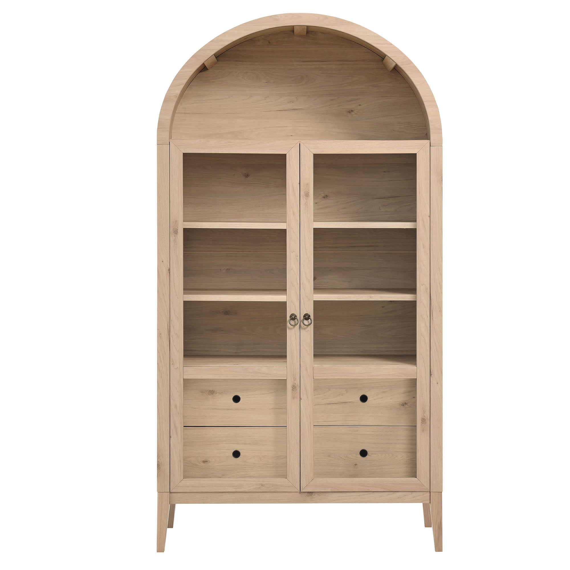 Nolan Storage Display Cabinet in Light Oak