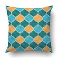 thumbnail image 1 of BSDHOME Tosca Green Peach Moroccan Pattern Pillowcase Throw Pillow Cover Case 16x16 inches, 1 of 2