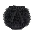 thumbnail image 3 of HBGVBA Little Girl's Layered Ruffle Skirt,Toddler Mesh Drance Dress with Built-in Shorts,Kids 0-4 Years Solid Elastic Waist Mesh Bow Casual Layered Skirt, 3 of 4