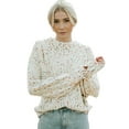 thumbnail image 6 of Redhotype Chic Dot Cable Knit Sweater - Cozy Winter Essential, 6 of 8