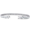 thumbnail image 2 of Pompeii 10ct Certified Lab Grown Diamond Tennis Bracelet 14K White Gold 7", 2 of 4