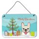 thumbnail image 1 of Caroline's Treasures - Impresiones para colgar en la pared o en la puerta con un árbol de Navidad y un bulldog francés BB1610DS812, 8HX12W, multicolor Caroline's Treasures BB1610DS812, 1 of 1