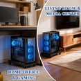 thumbnail image 7 of Yalumo PC Stand for Floor, Adjustable Computer Tower Stand, PC Tower Stand for Carpet, CPU Stand Under Desk for Gaming Home Office , PC Holder Cart with Locking Caster Wheels for Students and Gamers, 7 of 7