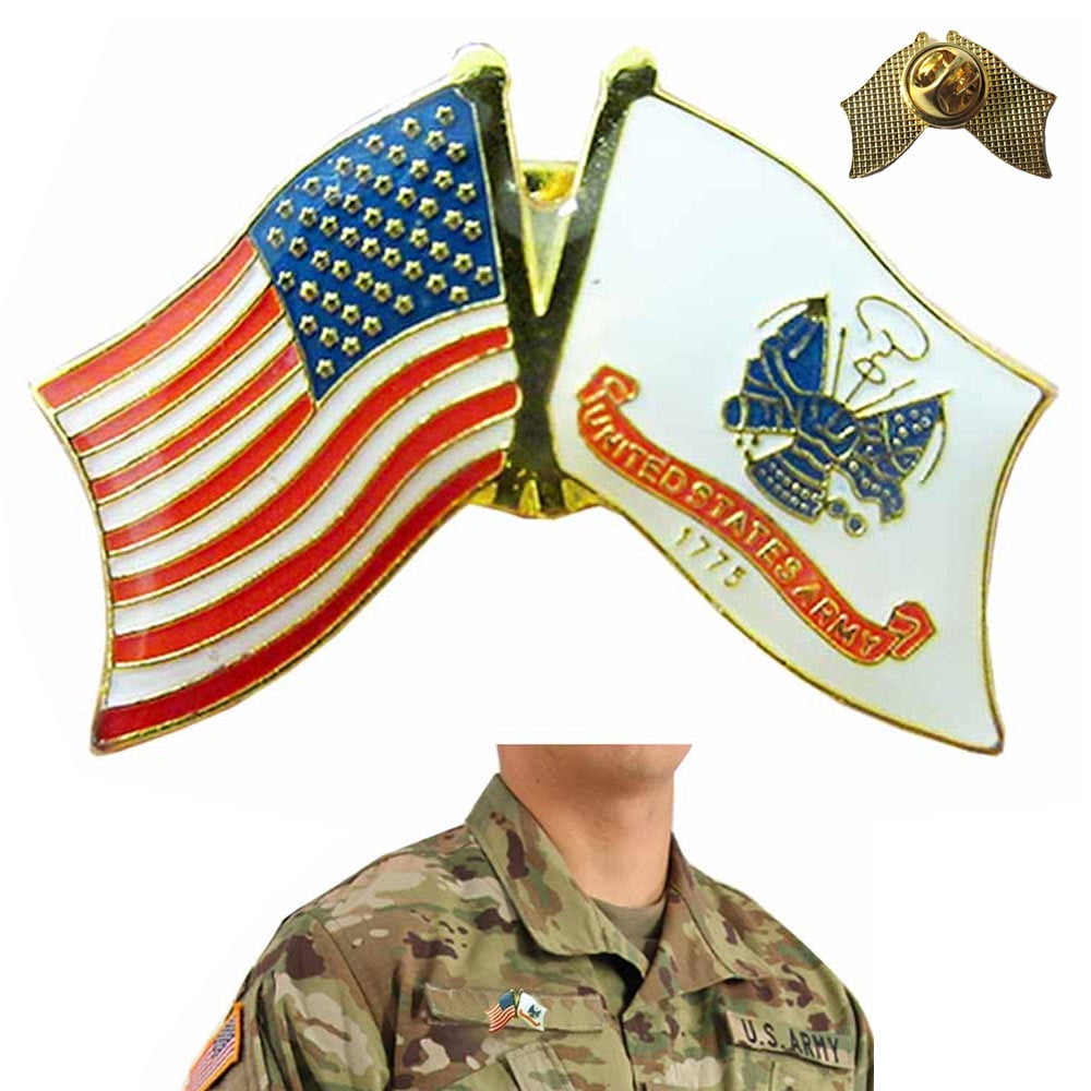 US USA Army U.S Military Hat Lapel Pin 