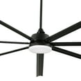 thumbnail image 3 of Craftian 96 Inch Black Industrial Ceiling Fan with Lights and Remote Control, Large Ceiling Fan with 6-Speed,7 Aluminum Blades, 3 of 9