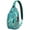 Paisley, variant on Colorful Tropical Sling Backpack with Floral Jungle Leaves, Hawaiian Print, Palm Leaf, Botanical Exotic Style, Boho Summer Beach Vacation Bag