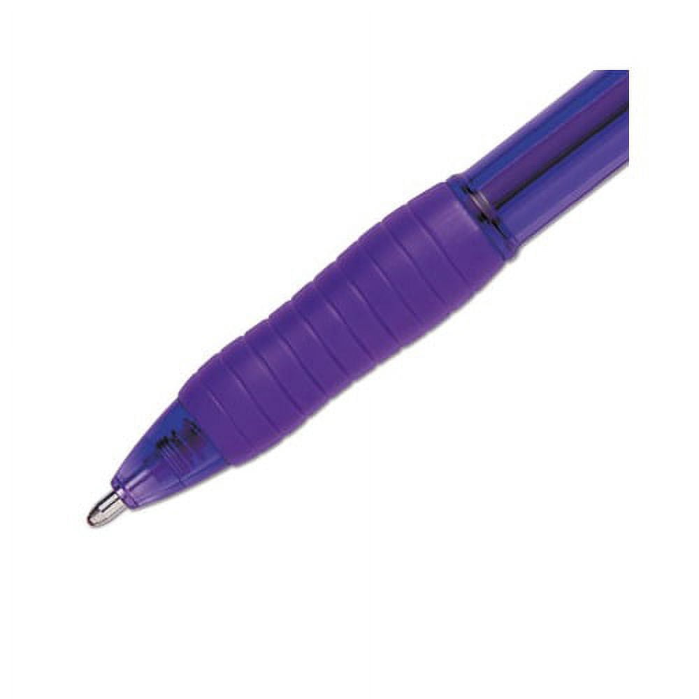 Profile Retractable Ballpoint Pen Bold 1.4mm, Purple Ink/Barrel, Dozen