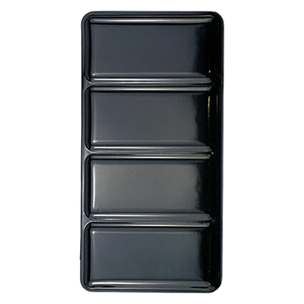 Milageto Empty Watercolor Palette Tin Box Folded Out Palette for Artist Compact DIY Large No Half Pans