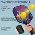 thumbnail image 4 of Pickleball Paddles Set Of 1, Fiberglass Surface, Tropical Leaf Print, 1 Paddle, 2 Balls & Bag, 4 of 5