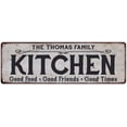 thumbnail image 1 of THE THOMAS FAMILY KITCHEN Chic Metal Sign 6x18 106180039015, 1 of 1
