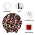 thumbnail image 4 of Kdxio Many Kind Of Flowers Bone China Decorative Plate Ceramic Decorative Plate for Home Office Wall Stand Decorative Plates for Home Bedroom-8in, 4 of 6