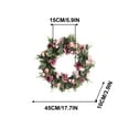 thumbnail image 2 of Fmlxio Artificial Spring Wreath Summer Wreaths for Front Door Simulated Flower Wreath Door Lintel Flower Wreath Decoration Rose Flower Wreath Fake Flower Wedding And Holiday Pendant on Clearance, 2 of 7