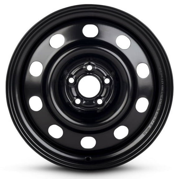 New OEM Replacement Wheel 17x7.5 in for 2013-2018 Ford Focus Painted Black 17 inch Steel Rim