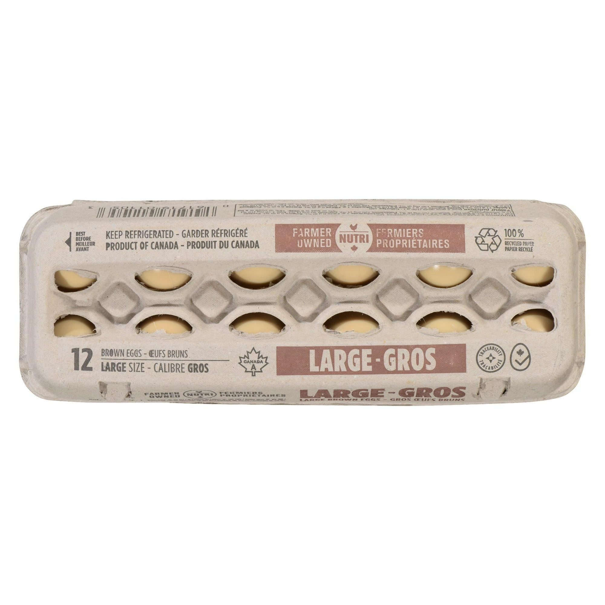 Nutri Large Brown 12 Eggs