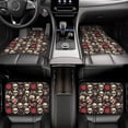 thumbnail image 7 of Honeii rock record Skull Print Car Foot Mat Four-Piece Set - Front & Rear Universal Car Floor Mats for SUVs, Trucks, Sedans, 7 of 7