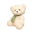 thumbnail image 2 of Xecvkr 10 Inch Scarf Teddy Bear Plush Toy Small White Bear Doll with Fashion Scarf Soft Stuffed Animal for Kids Boys Girls Gift, 2 of 6
