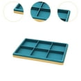 thumbnail image 6 of Segolike Bracelet Display Tray Storage Tray for Drawer 6 Grids for Rings Earrings Jewelry Organizer Bangle Holder for Showcase Selling Green, 6 of 8