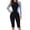 *1-Purple, variant on Women's One Piece UPF 50+ Rash Guard Swimsuit with Built in Bra,Long Sleeve Zip Front Bathing Suit For Women,Black,Size L