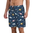 thumbnail image 2 of Fuzoiu Modern Modern Excavator Print Men's Beach Shorts,Men's Swim Trunks,Quick Dry Board Shorts with Pockets,Men's Bathing Suits for Surfing, Running, and Casual Wear-Large, 2 of 6