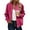 Pink Coat for Women, variant on jtjvou Jacket Women Varsity Casual Button Down Lightweight 2025 Fall Fashion Short School Outfits with Pockets Green L