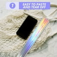 thumbnail image 4 of LOLIPPYY Iridescent Holographic Cellophane Window Film 50x100CM Colorful Reflective Privacy Glass Sticker for Home Decor & Crafts, 4 of 7