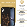 thumbnail image 7 of Wood phone case for iPhone XR compatible protective cell phone cover shockproof slim fit laser engraved Doberman design Black wood case for Men & Women by CaseYard, 7 of 7