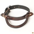 thumbnail image 3 of HILASON Horse Saddle Safety Leather Night Latch Adjustable Handle Brown, 3 of 4