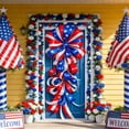 thumbnail image 6 of 70.9x35.4 Inch Independence Day Decorative Door Frame Background Fabric, Patriotic Hanging Banner with Grommets and Rope, Easy Install for Party Backdrop, 6 of 6
