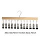 thumbnail image 4 of Organizador Almacenamiento Calcetines Armarios Con 12 Clip Acero Inoxidable (color Madera), 4 of 4