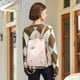 thumbnail image 4 of Mochila para mujer, mochila elegante a la moda con bolsillo antirrobo, bolso de hombro informal, mochila para viajes y vacaciones (caqui), 4 of 5