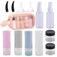 thumbnail image 1 of Juego de artículos de tocador de viaje portátil, bolsa de almacenamiento de lavado, botellas de l Irfora Botella de llenado, 1 of 7