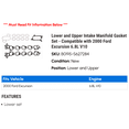 thumbnail image 2 of Lower and Upper Intake Manifold Gasket Set - Compatible with 2000 Ford Excursion 6.8L V10, 2 of 2
