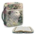 thumbnail image 2 of Xixirimido Quilted Bible Cover Bible Case for Women, Large Bible Carrying Case with Handle, Bible Study Supplies & Christian Gift for Men, White Cat Vibrant Floral Pattern, 2 of 7
