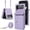 Purple, variant on For Samsung Galaxy Z Flip 4 PU Leather Case, Stylish Crossbody Strap Wristband Card Slots Magnetic Snap RFID Blocking Drop Protective Rugged Case for Samsung Galaxy Z Flip 4, Black