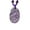 Boar, variant on Men Women's Chinese Zodiac Necklace 12 Animals Patron Saint Light Purple Color Pendant Charm with Chain Hare