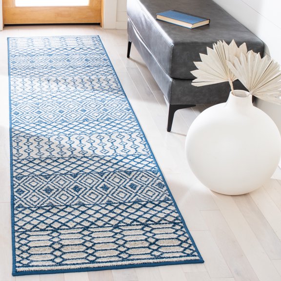 SAFAVIEH Belmont Collection BMT132N Navy / Grey Rug