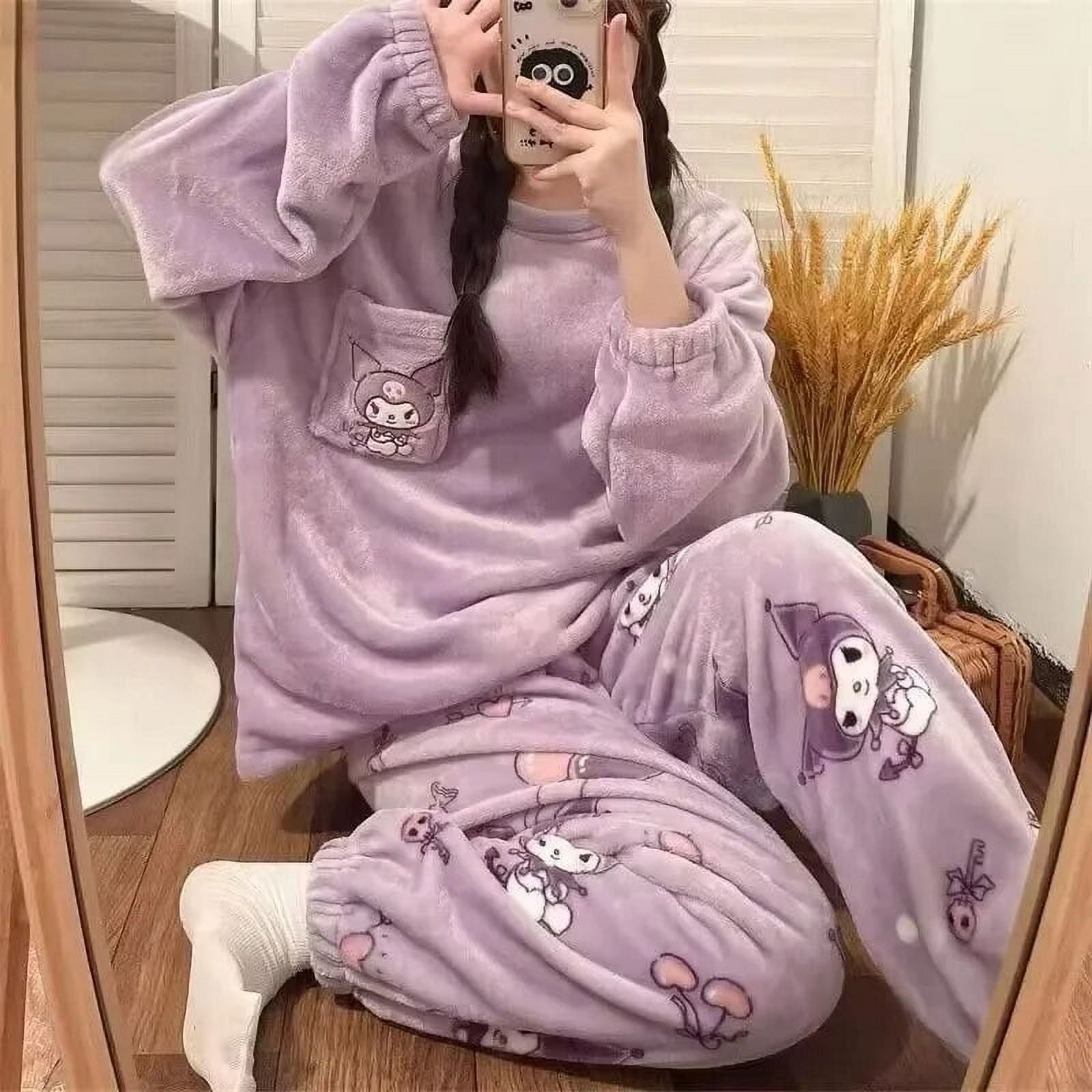 Hallowmas Hello Kitty Kulomi Pajamas Pants Kawaii Sanrio