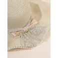 thumbnail image 5 of Bow Decor Straw Hat, 5 of 5