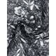 thumbnail image 5 of Falda Midi Floral Refinada para Mujer, Casual de Verano, con Volantes, Nudo en la Cintura, Corte A, Falda Fluida, Talla XS, Color Negro, 5 of 6