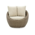 thumbnail image 4 of Ashley Furniture Danson Outdoor Fabric Swivel Lounge in Dark Brown (Set of 2), 4 of 7
