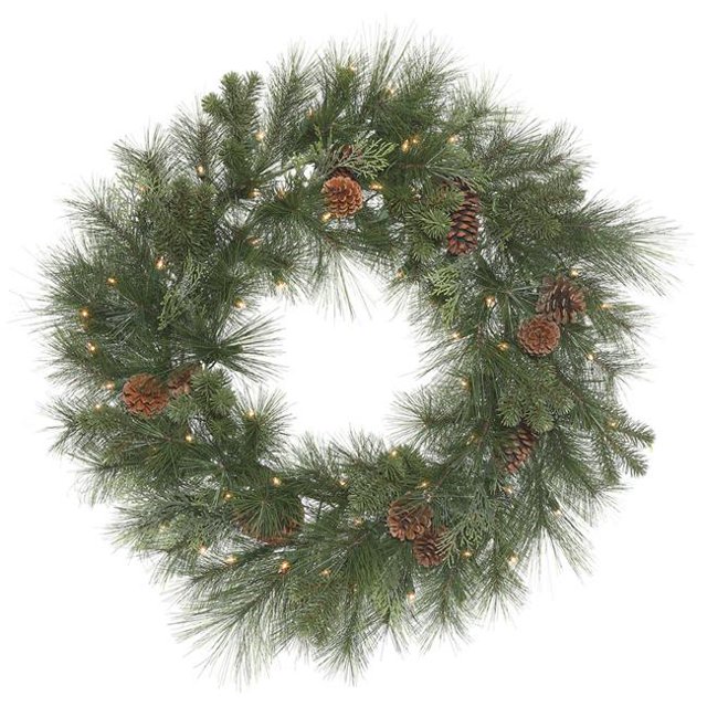 Vickerman R173131 Couronne de Pin Vert Mélangé de 30 Po avec 70 Clair Lumière Dure