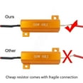 thumbnail image 4 of 50W 6ohm Load Resistor Fix LED Turn Signal Flash Error Code，Pack of 2, 4 of 10